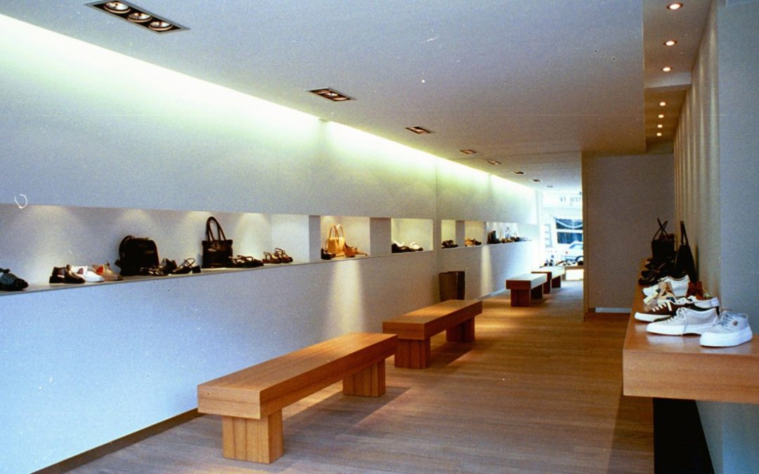 Aménagement d’une boutique de chaussures sur la côte Belge