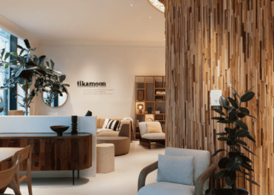 boutique Tikamoon Paris Opéra et son arbre intérieur